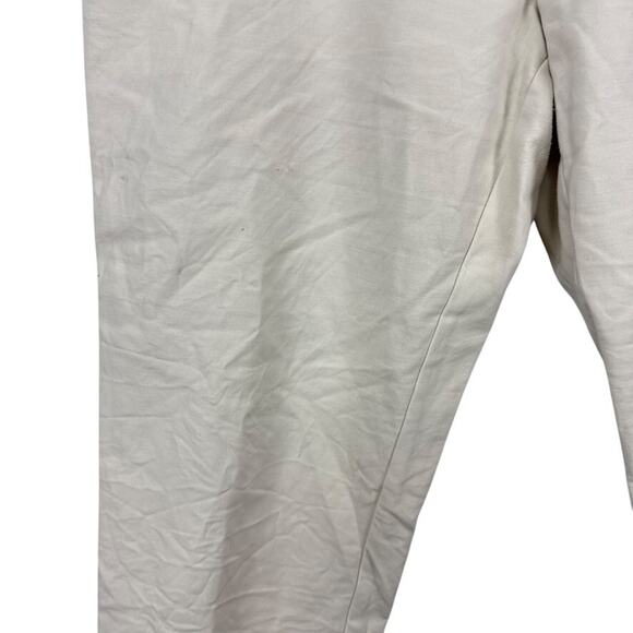 Ann Taylor Loft Womens Beige Khakis Chinos Ankle Cropped Pants Stretch Cotton 14 - Picture 6 of 16